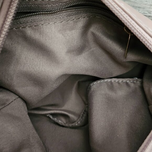 Burgundy Shoulder Bag Faux Leather Two Piece Handbag Set - Picture 7 of 15